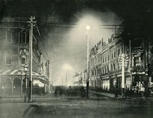 Tasmania Gallery: Launceston By Night (Brisbane Street), 1901. Creator: Unknown