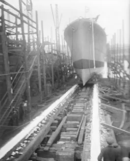 Argentina Gallery: The launch of the 2nd Argentine Destroyer Tucuman, 16 Oct 1928