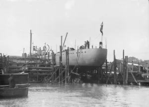 The launch of Chilean destroy Almirante Lynch, 28th September 1912. Creator