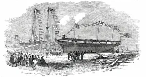 International Code Of Signals Prints: Launch of the Earl of Hardwicke