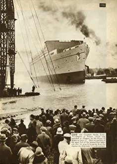 John Brown And Co Prints: Launch of the Empress of Britain, Glasgow, 11 June 1930, (1935). Creator: Unknown