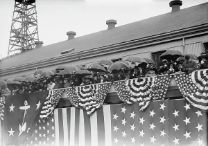 Navy Yard Prints: Launch of Florida, U.S.N. 1910. Creator: Bain News Service