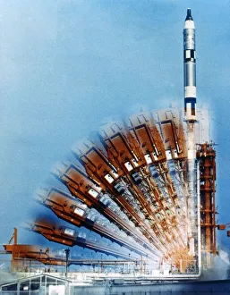 Rocket Prints: Launch of Gemini-Titan 2, Cape Kennedy Air Force Station, Florida, USA, 19 January 1965