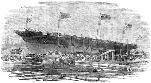 River Lee Prints: Launch of H.M. Dispatch Gun-Boat Vigilant