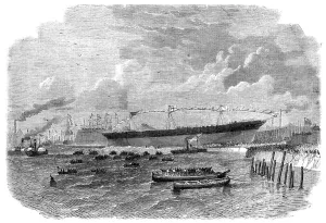 Ship Building Prints: Launch of the Knight Commander