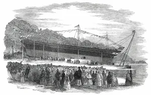 Cork County Cork Ireland Prints: Launch of the Pelican, Iron Screw Steam-Ship