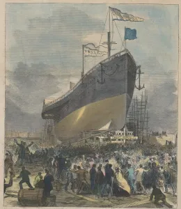 Long Island Prints: Launch of the Sea Steamer Great Republic, pub. 24 November 1866. Creator