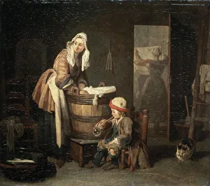 The Laundress, 1730s. Artist: Jean-Simeon Chardin