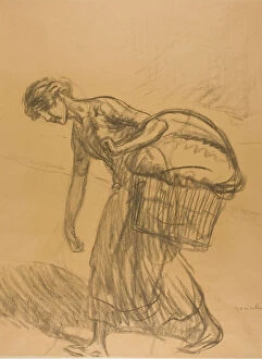 Portraitprints And Drawings Collection: Laundress, n.d. Creator: Theophile Alexandre Steinlen
