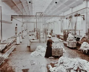 Epsom Prints: The laundry room, Long Grove Hospital, Surrey, 1910