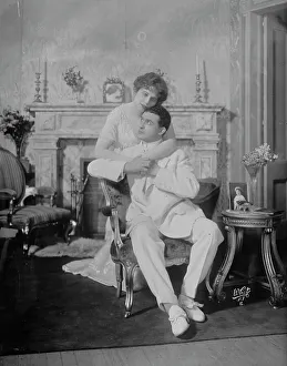 Silent Film Prints: Laura Hall and Orrin Johnson embracing