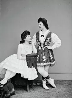 Ballet Dancer Collection: Laura Le Clair & Lottie Forbes, between 1855 and 1865. Creator: Unknown