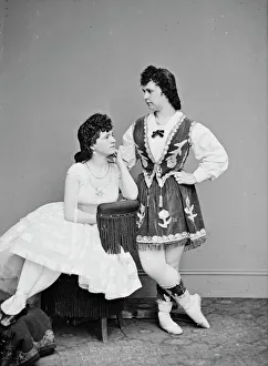 Ballet Shoes Prints: Laura Le Clair & Lottie Forbes, between 1855 and 1865. Creator: Unknown