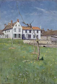 Rooming House Prints: The Laurent Boarding House, Grez-sur-Loing, 1886. Creator: Elias Erdtman