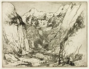The Lauterbrunnen, 1908. Creator: Donald Shaw MacLaughlan