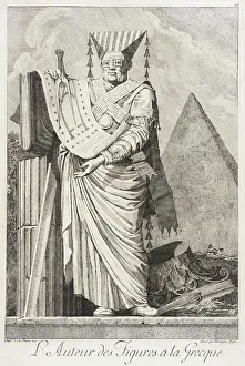 Compass Prints: L'Auteur des figures à la Grecque, 1771. Creator: Bossi