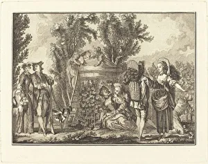 Eisen Charles Dominique Joseph Prints: L'automne. Creators: Joseph de Longueil, Charles Eisen