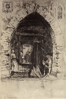 Bending Prints: Lavanderia, 1881. Creator: Otto Henry Bacher