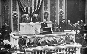Wilson Thomas Woodrow Prints: L'Avant-Guerre aux Etats-Unis; Le president Wilson