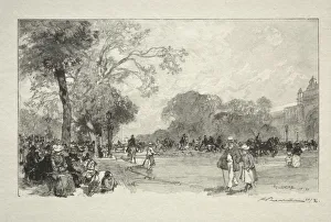 LAvenue des Champs Elysees. Creator: Auguste Louis Lepere (French, 1849-1918)