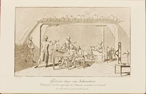 Lavoisier in his laboratory, Early 19th cen