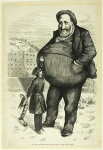 Newsprint Prints: Can the Law Reach Him?, n.d. Creator: Thomas Nast