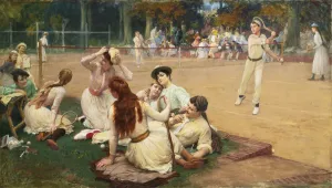 Summer Sports Prints: Lawn Tennis Club