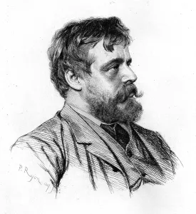 Laurens Alma Tadema Prints: Lawrence Alma-Tadema, R.A. c1880-83. Creator: Paul Adolphe Rajon