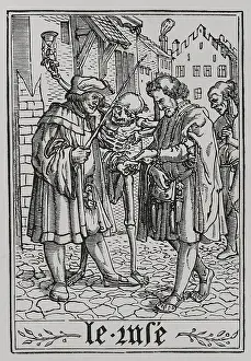 Affluent Prints: The Lawyer from 'The Dance of Death', 1538, (1877). Creator: Unknown