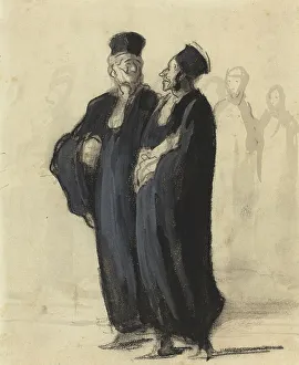 Two Lawyers. Creator: Honore Daumier