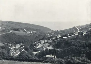 Round The Coast Prints: Laxey - General View, 1895