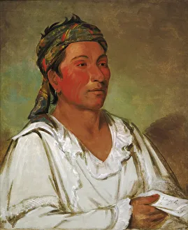 Shawano Prints: Lay-loo-ah-pee-ai-shee-kaw, Grass, Bush, and Blossom, Semicivilized, 1830