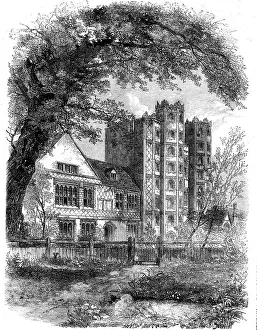 Layer Marney Tower, Essex, visited by the Essex Archaeological Society... 1862. Creator: Unknown