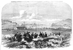 Telegraph Cable Prints: Laying of the Atlantic Telegraph Cable: watching the Caroline going out to sea