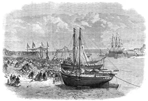 Bunting Prints: Laying the foundation-stone of the Hubberston Dock at Milford Haven