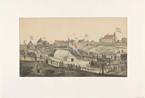 Laying of the foundation stone for the Willems lock, 6 May 1820, (1820). Creator: Gerrit Lamberts