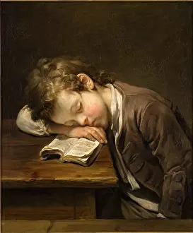 The Lazy Boy (Le Petit Paresseux), 1755. Creator: Greuze, Jean-Baptiste (1725-1805)