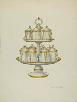 Watercolor And Graphite On Paper Collection: Lazy Susan, c. 1940. Creator: Harry Mann Waddell