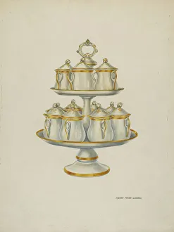 Watercolor And Graphite On Paper Collection: Lazy Susan, c. 1940. Creator: Harry Mann Waddell