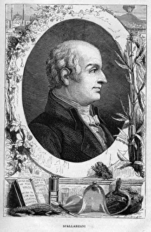 Digestion Prints: Lazzaro Spallanzani, Italian biologist, 1874