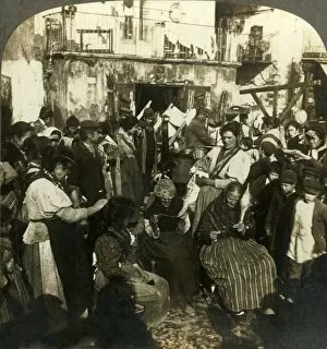 Hardship Collection: The Lazzaroni, as they live in the streets of Naples, Italy, c1909. Creator: Unknown
