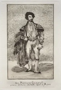 Edouard Manet French Prints: Le Bailarin ( Don Mariano Camprubi ). Creator: Edouard Manet (French, 1832-1883)