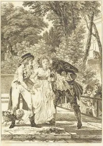 Beau Prints: Le baiser rendu: Le baiser rendu. Creator: Charles Louis Lingée