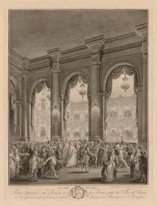 Le bal masque donne a lHotel de Ville, le 23 janvier 1782. Creator