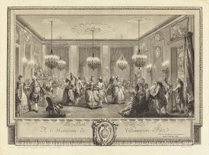Etching And Engraving Prints: Le bal paré, 1774. Creator: Antoine Jean Duclos