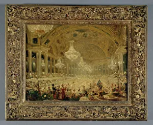Tuileries Prints: Le Banquet des dames dans la salle de spectacle des Tuileries (bals de 1835)