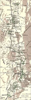 Sahara Prints: Le bas Sahara-Les Oasis, Oued Rhir; Afrique du nord, 1914. Creator: Unknown