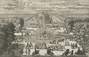 Andre Lenotre Gallery: Le Bassin d Apollon [The Fountain of Apollo, Versailles], 1680s. Creator: Adam Perelle