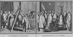 Polishing Prints: Le Bateme de la Cloche and Benediction de la Cloche, 1724. Creator: Bernard Picart