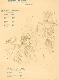 Toulouse Lautrec Henri De Gallery: Le Bien d autrui; Hors Les Lois, 1897. Creator: Henri de Toulouse-Lautrec